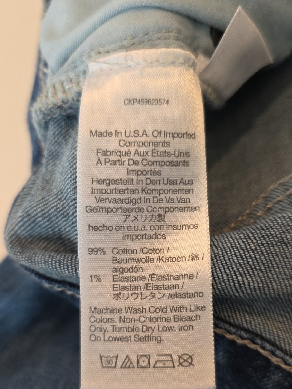 Madewell Blue Denim High-Rise Cali Demi-Boot Flare Raw Hem Jeans Womens 27 Ankle - Picture 9 of 12